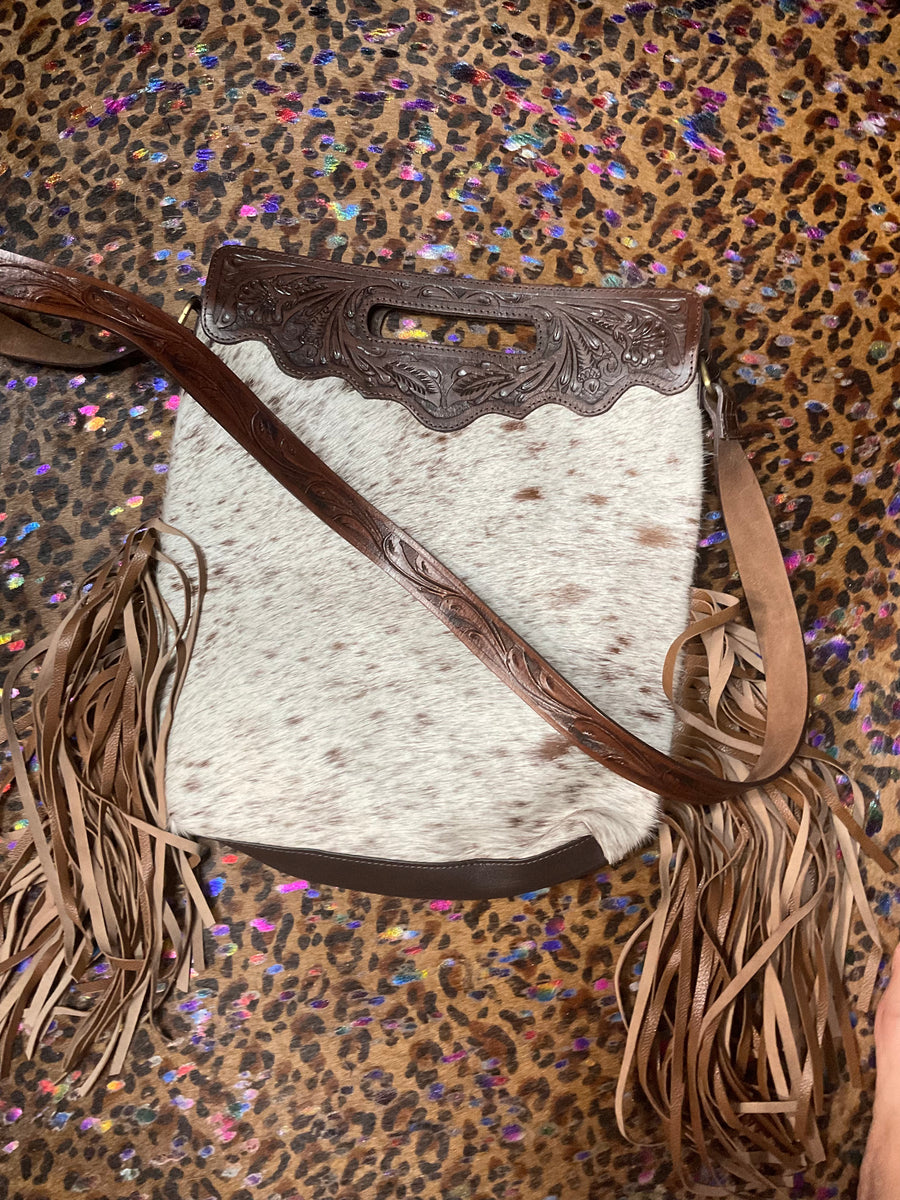 Light brown cowhide leather purse – Texassunsetboutique