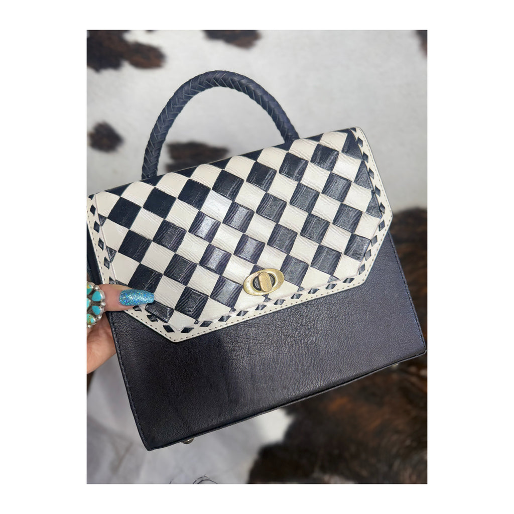 Checkered purse