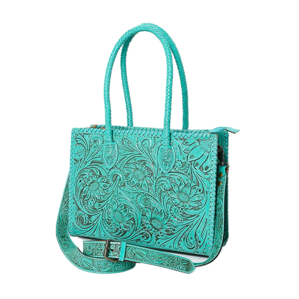 American darling tooled leather tote
