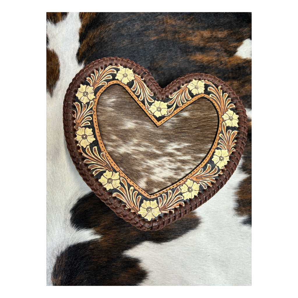 American darling heart leather purse