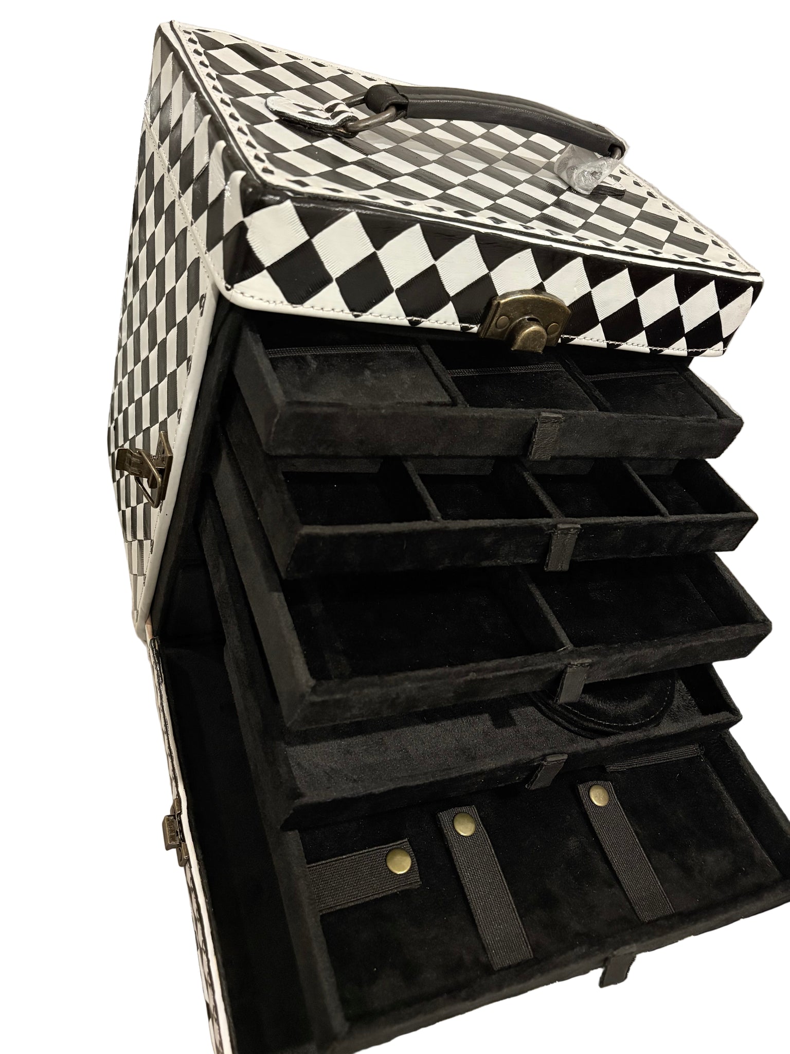 Checker xxl jewelry train case