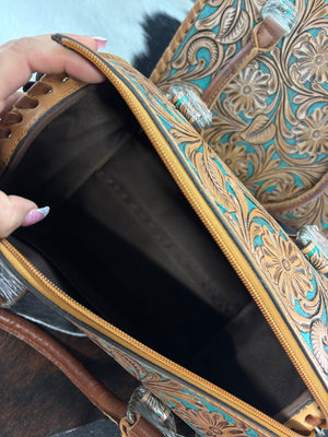 Medium leather tooled speedie