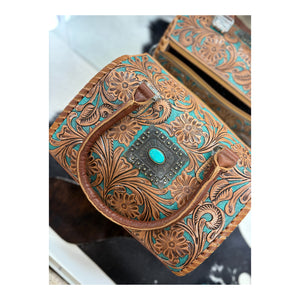 Medium leather tooled speedie