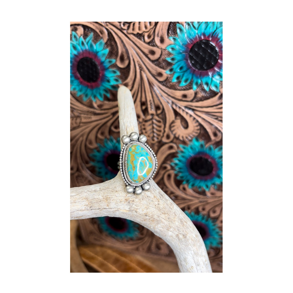 Genuine turquoise ring