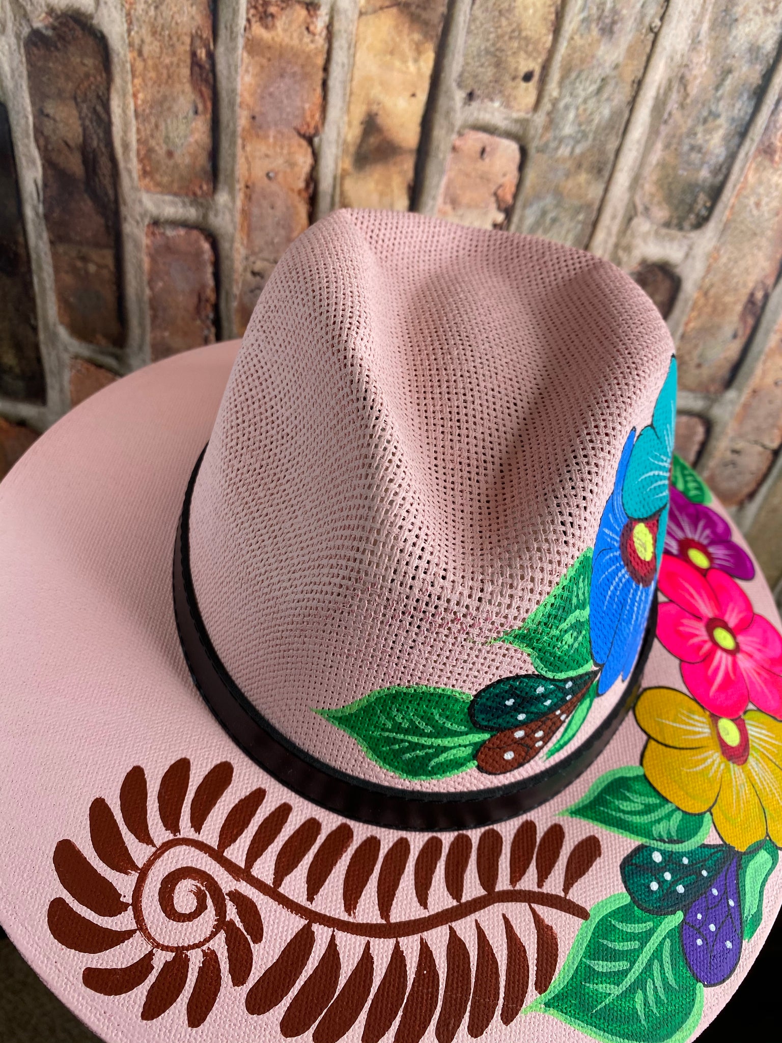 Hand painted Mexican Artisanal Hat