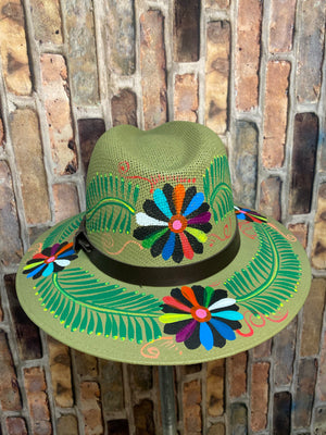 Hand painted Mexican Artisanal Hat