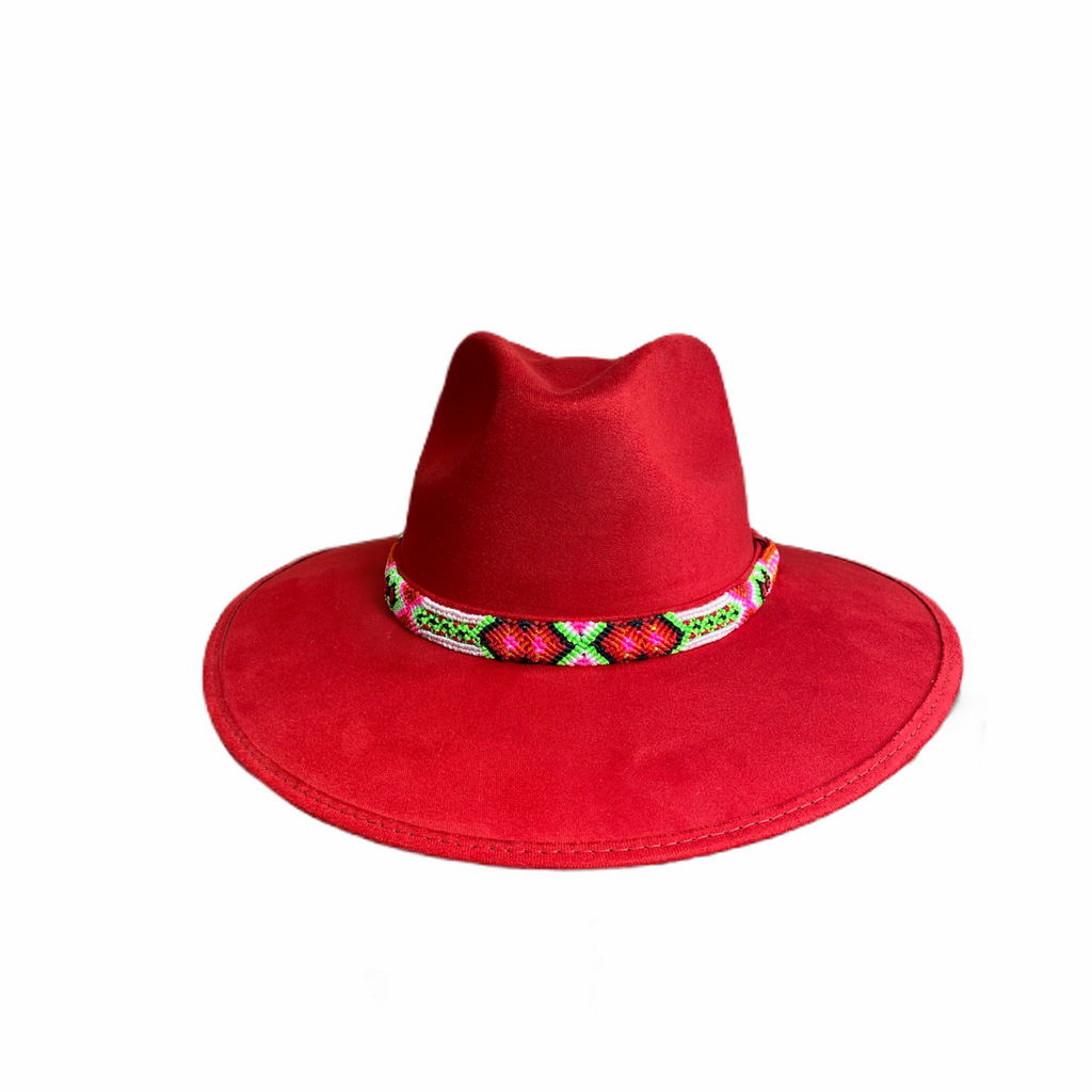 Suede Cowgirl Hat with braided hat band