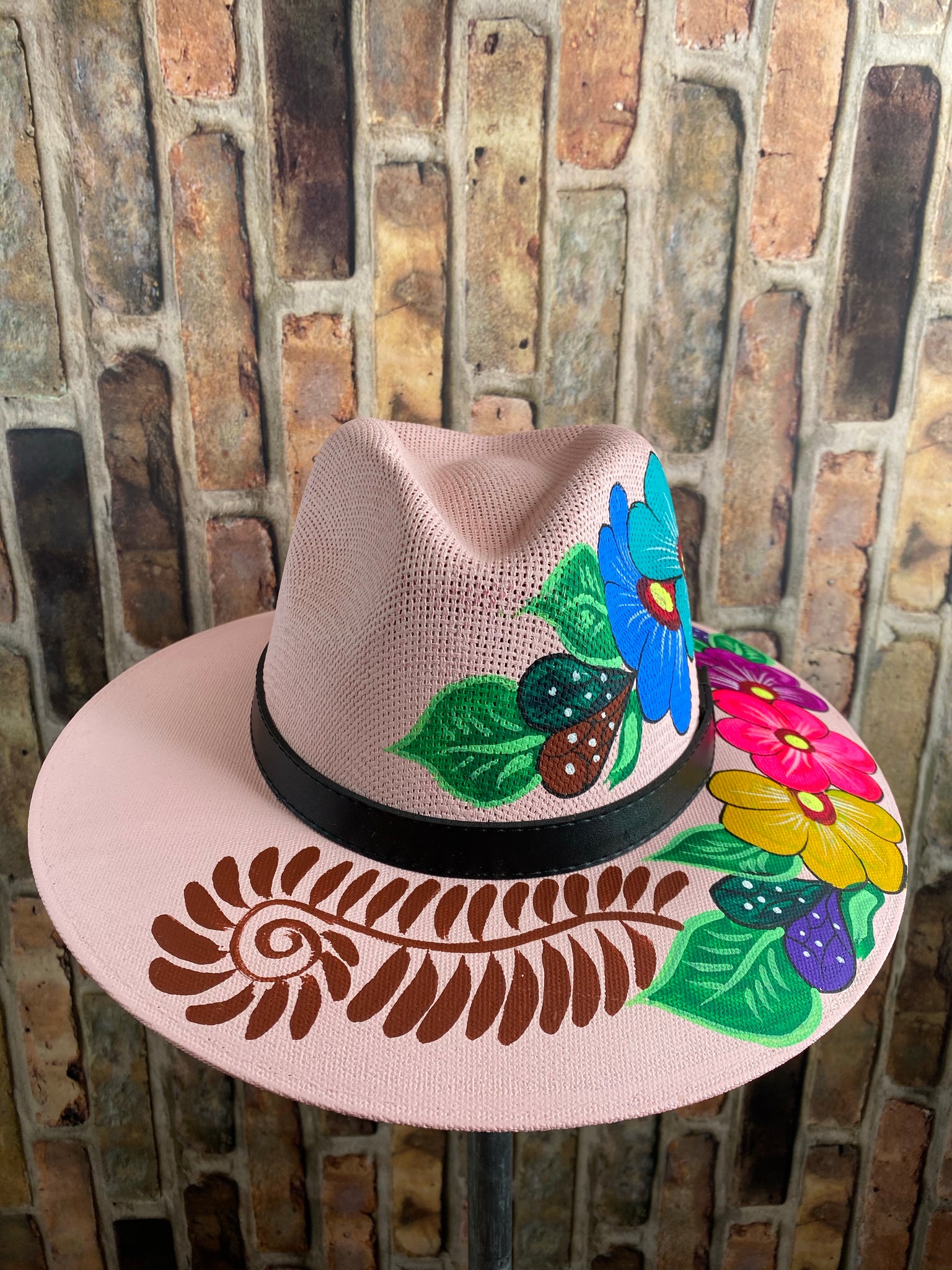 Hand painted Mexican Artisanal Hat