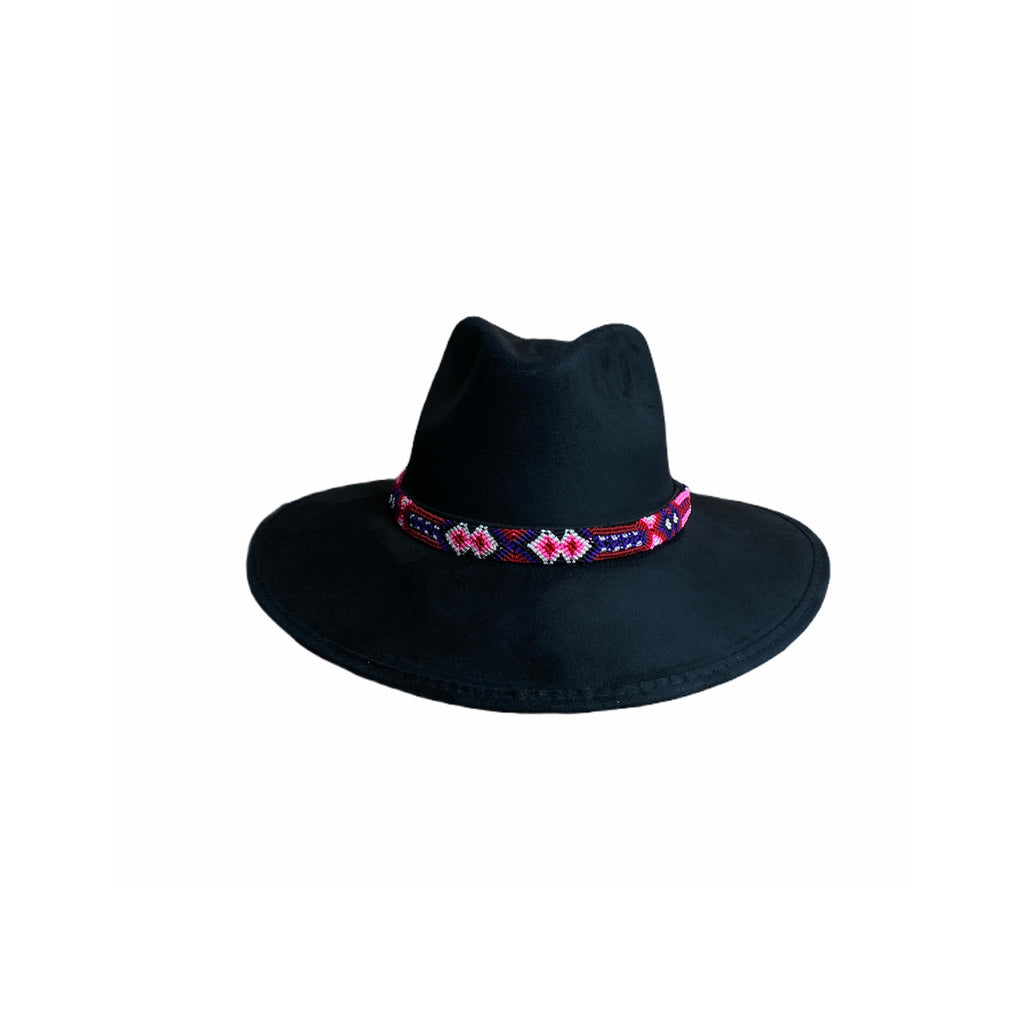 Suede Cowgirl Hat with braided hat band