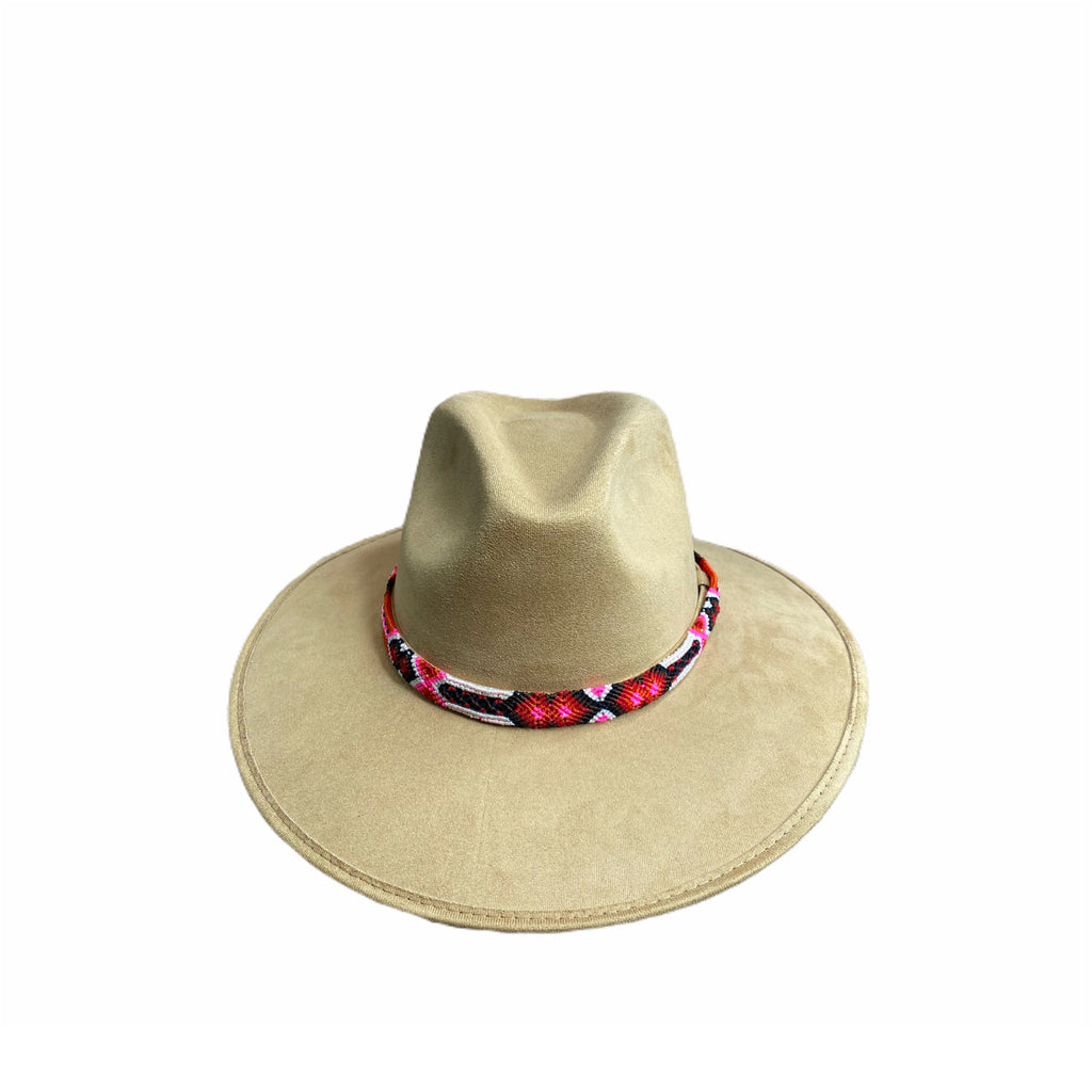 Suede Cowgirl Hat with braided hat band