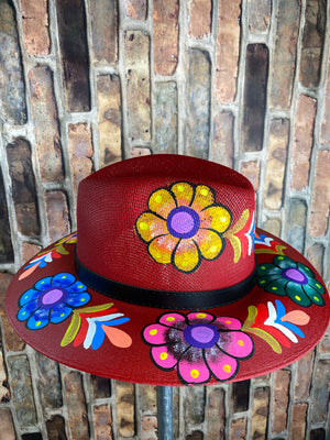 Hand painted Mexican Artisanal Hat