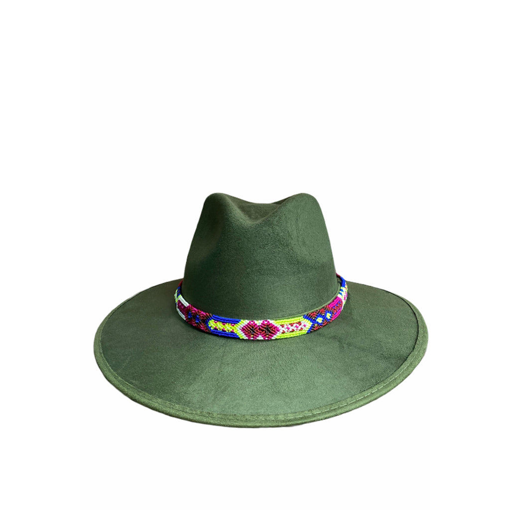 Suede Cowgirl Hat with braided hat band