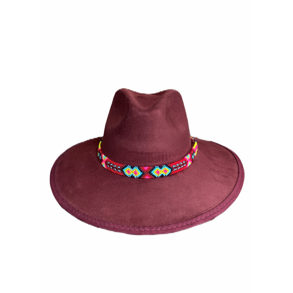 Suede Cowgirl Hat with braided hat band