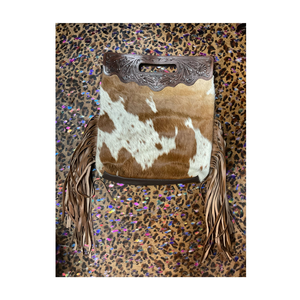 Cowhide leather purse