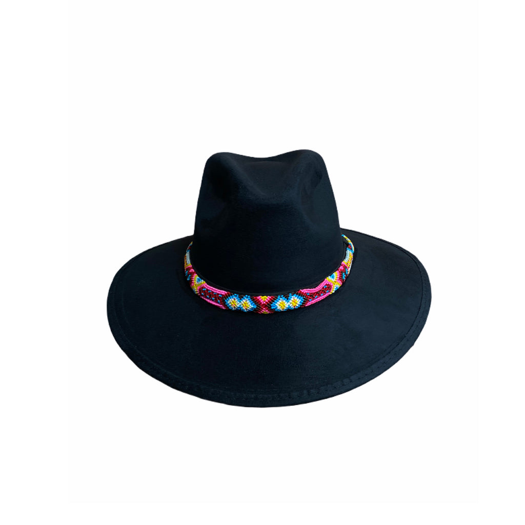 Suede Cowgirl Hat with braided hat band