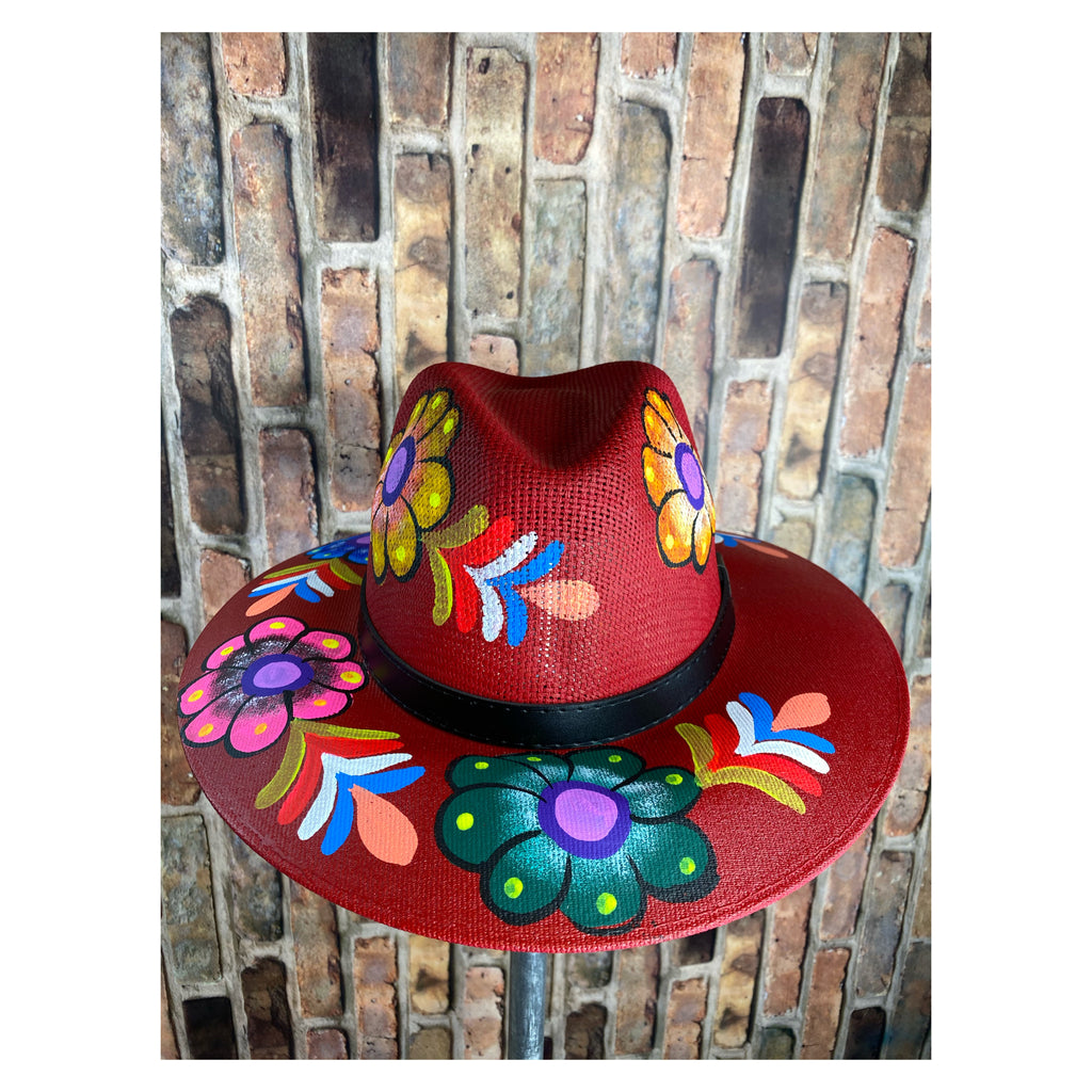 Hand painted Mexican Artisanal Hat