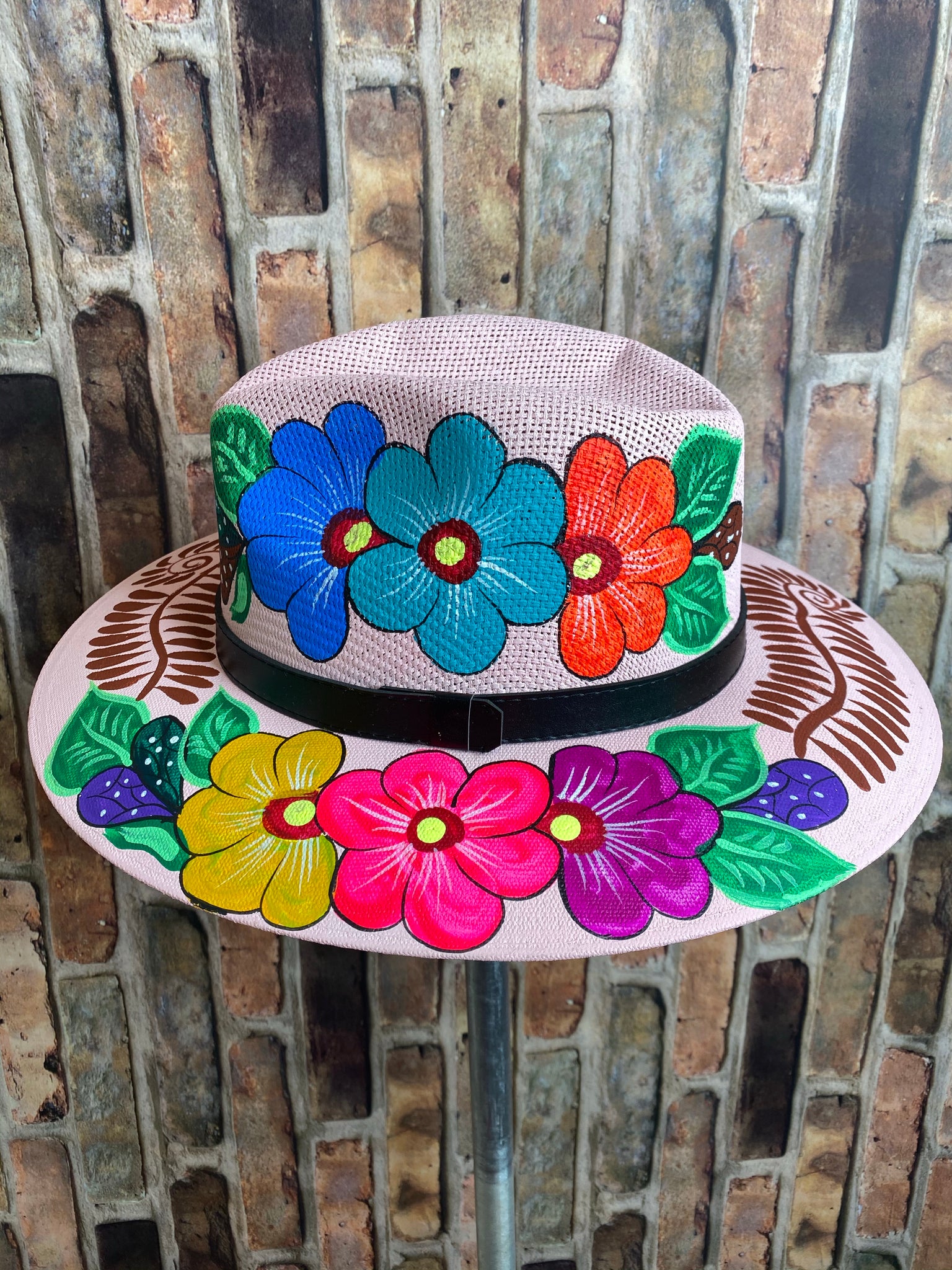 Hand painted Mexican Artisanal Hat