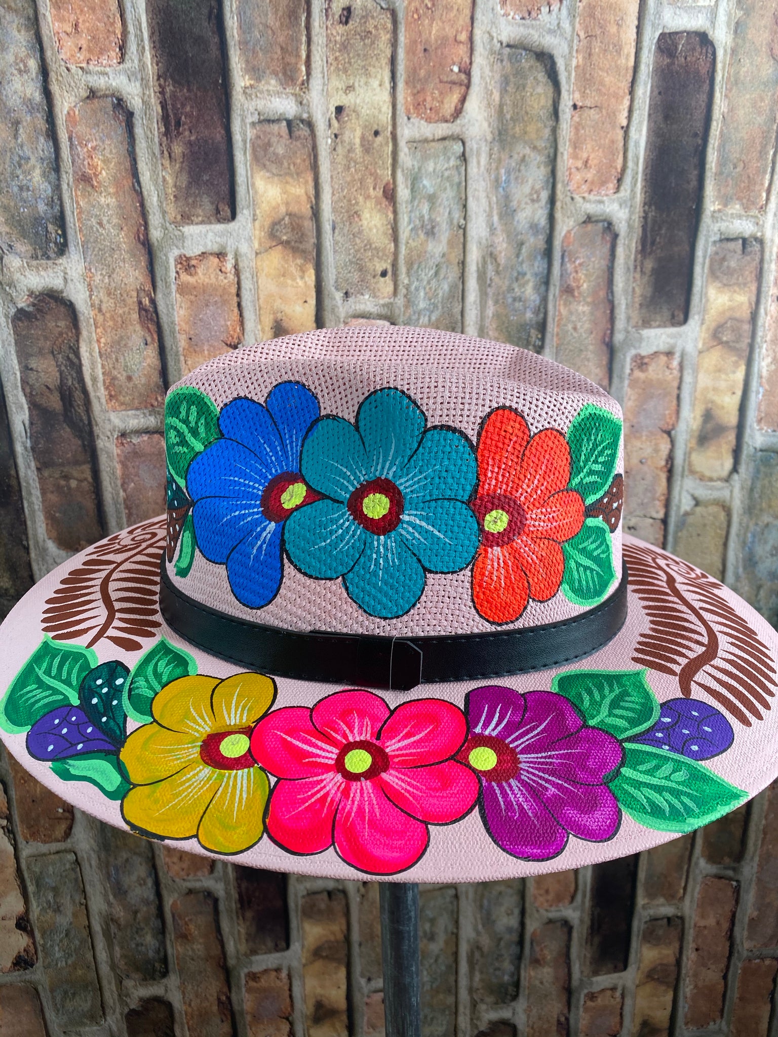 Hand painted Mexican Artisanal Hat