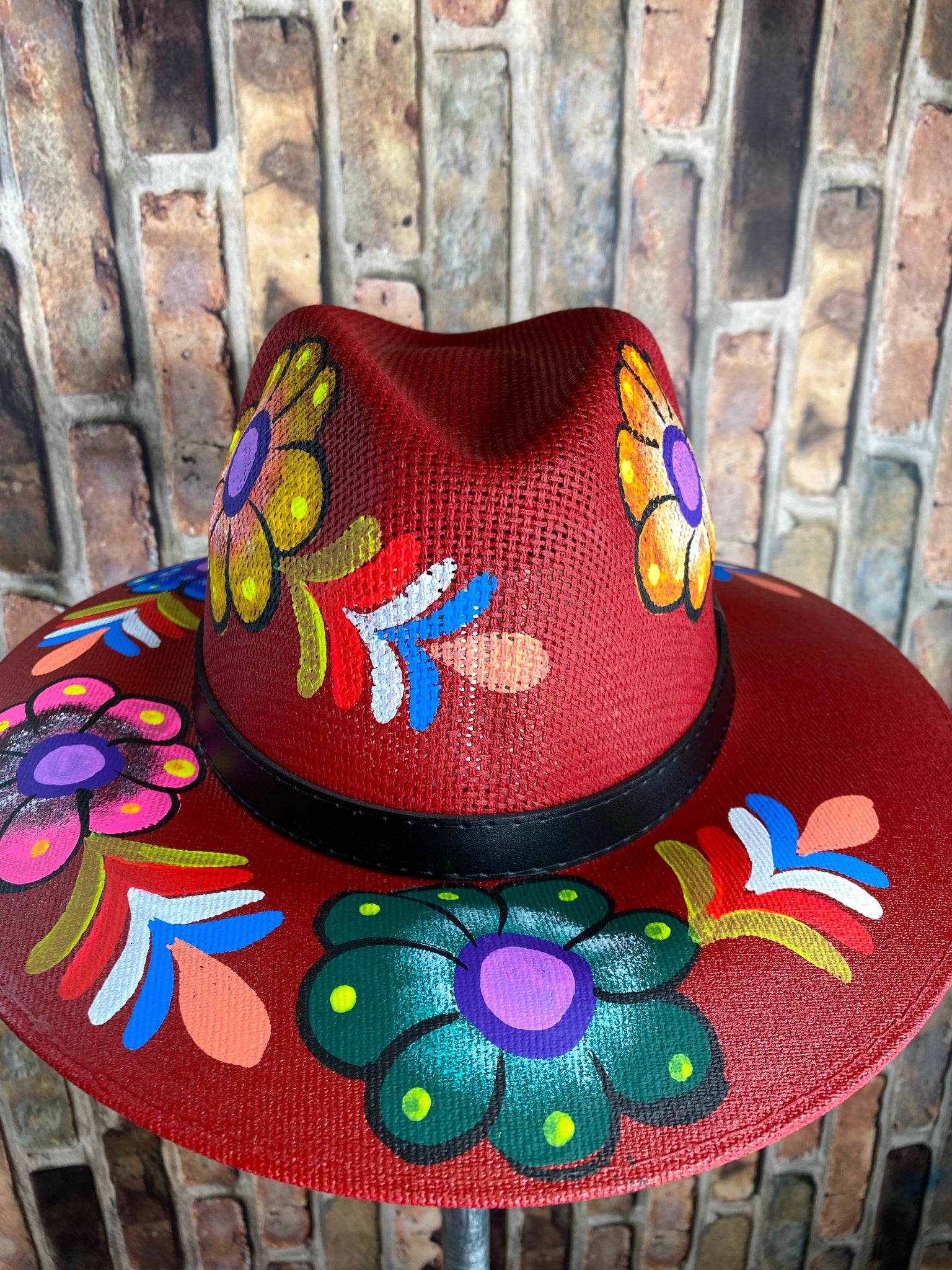 Hand painted Mexican Artisanal Hat