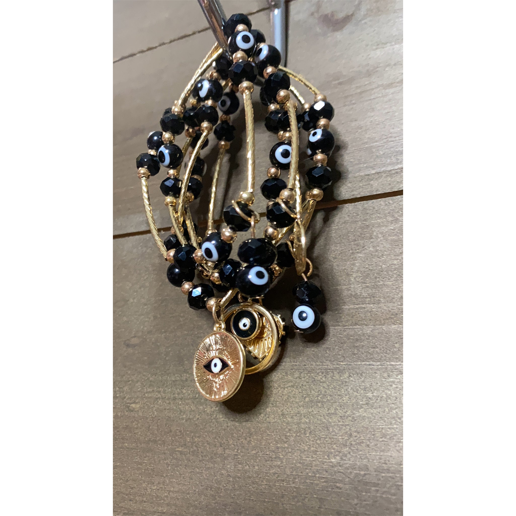 Black evil eye set