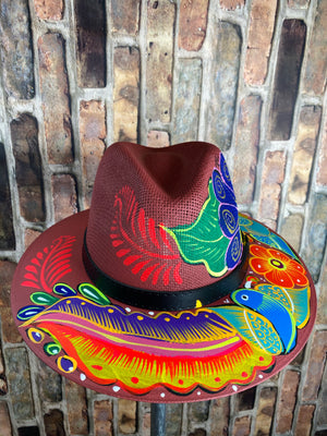 Hand painted Mexican Artisanal Hat