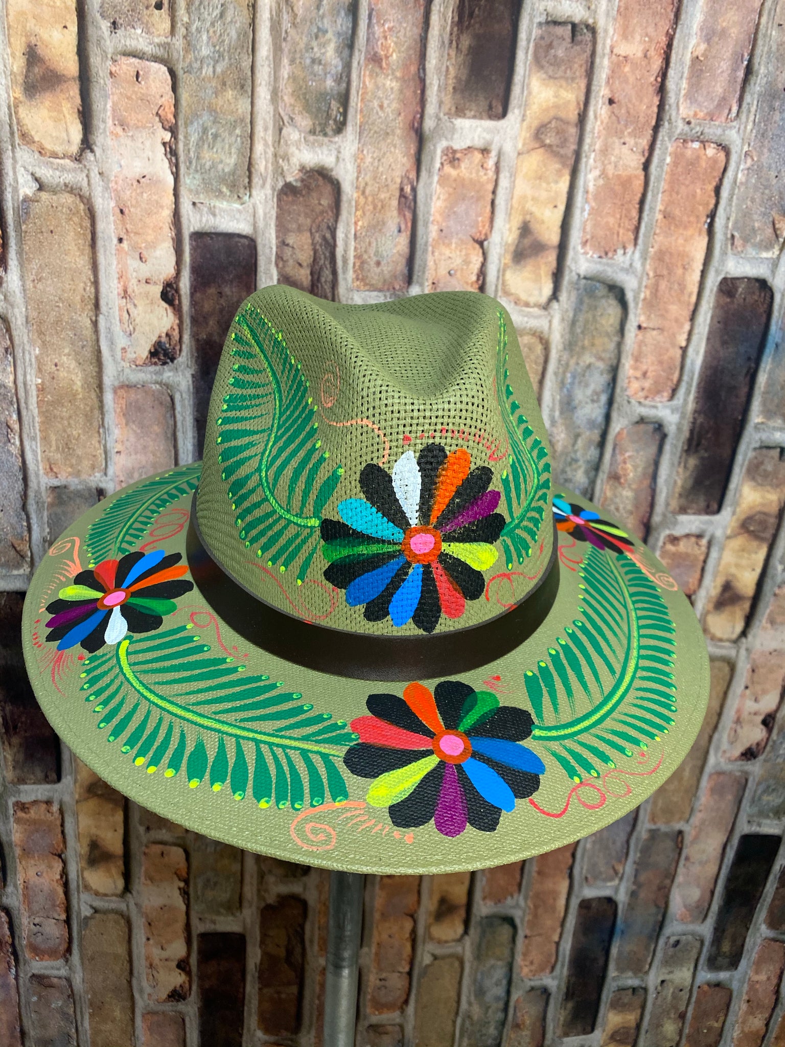 Hand painted Mexican Artisanal Hat