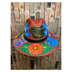 Hand painted Mexican Artisanal Hat