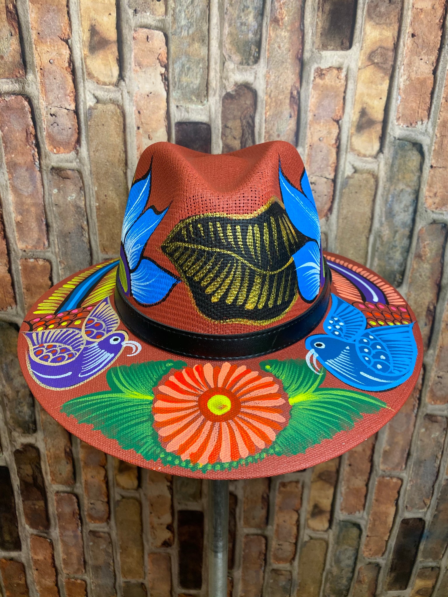 Hand painted Mexican Artisanal Hat