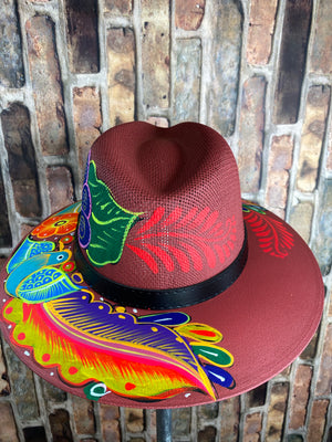 Hand painted Mexican Artisanal Hat