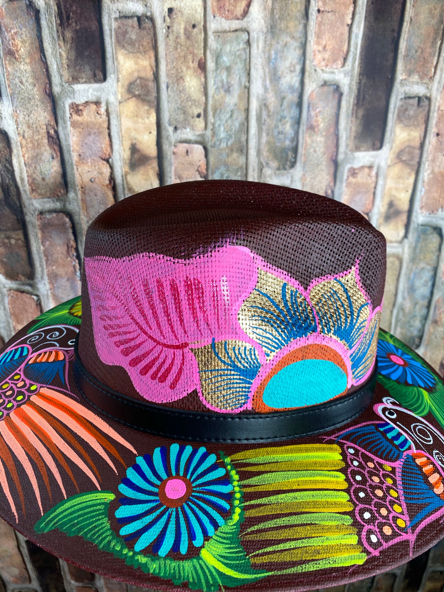 Hand painted Mexican Artisanal Hat