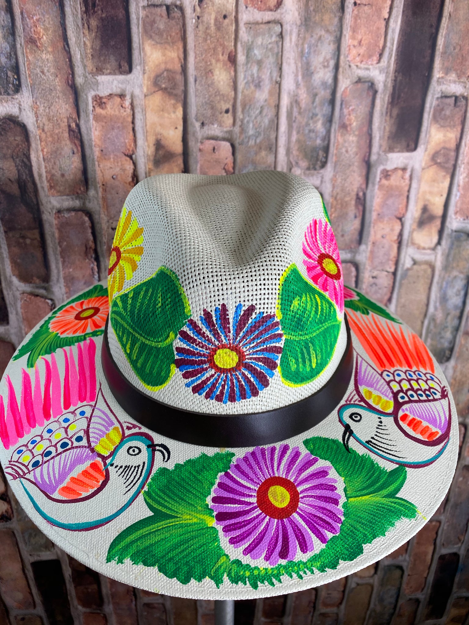 Hand painted Mexican Artisanal Hat