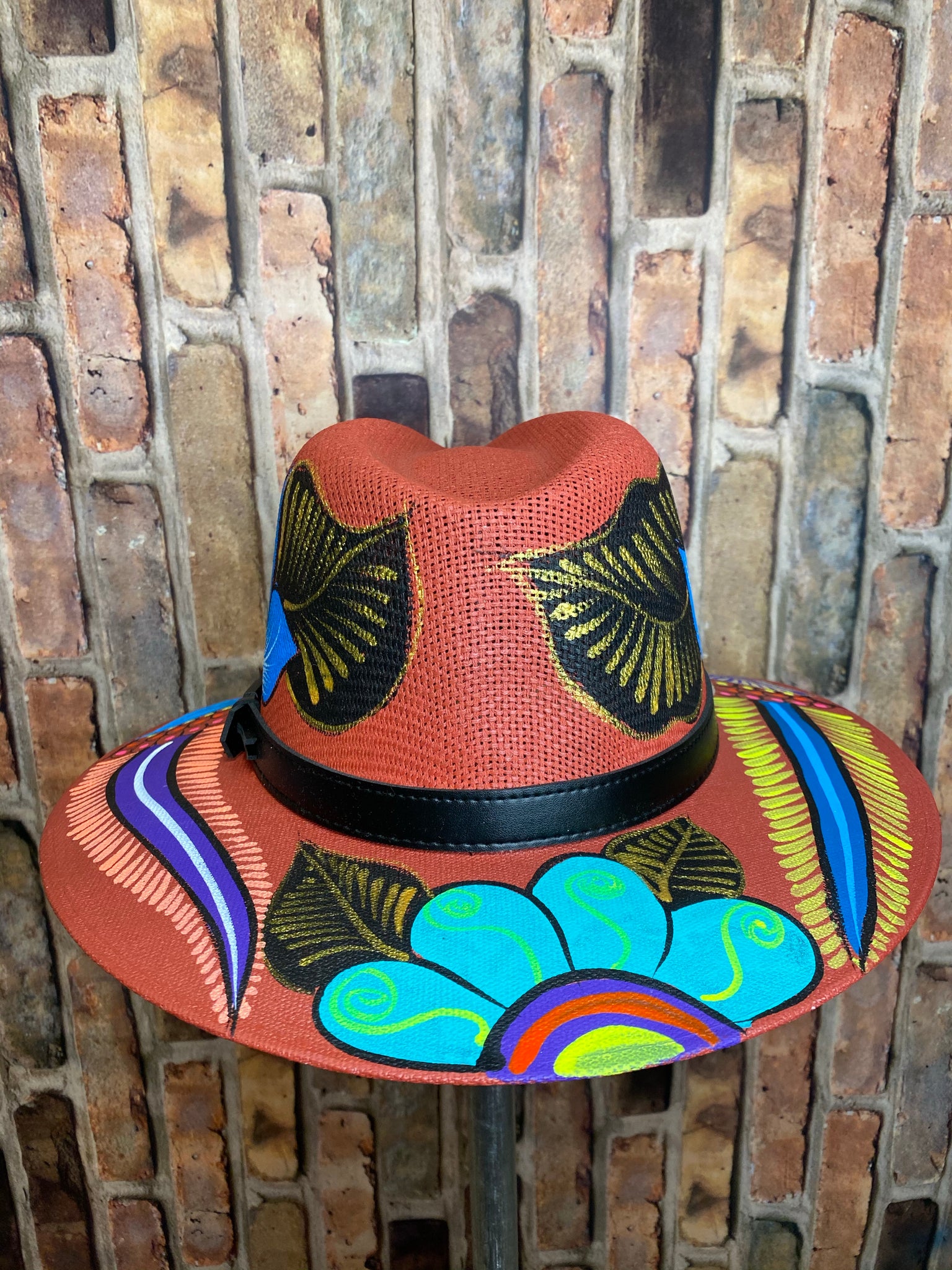 Hand painted Mexican Artisanal Hat