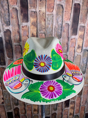 Hand painted Mexican Artisanal Hat